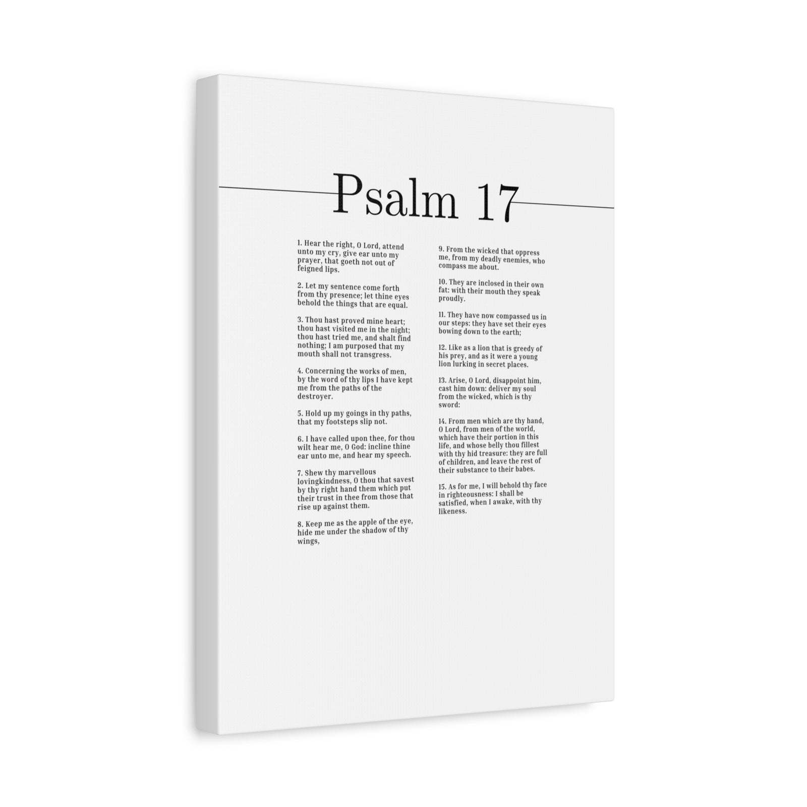 Scripture Canvas Marvelous Loving Kindness Psalm 17 Christian Wall Art Bible Verse Print Ready to Hang-Express Your Love Gifts