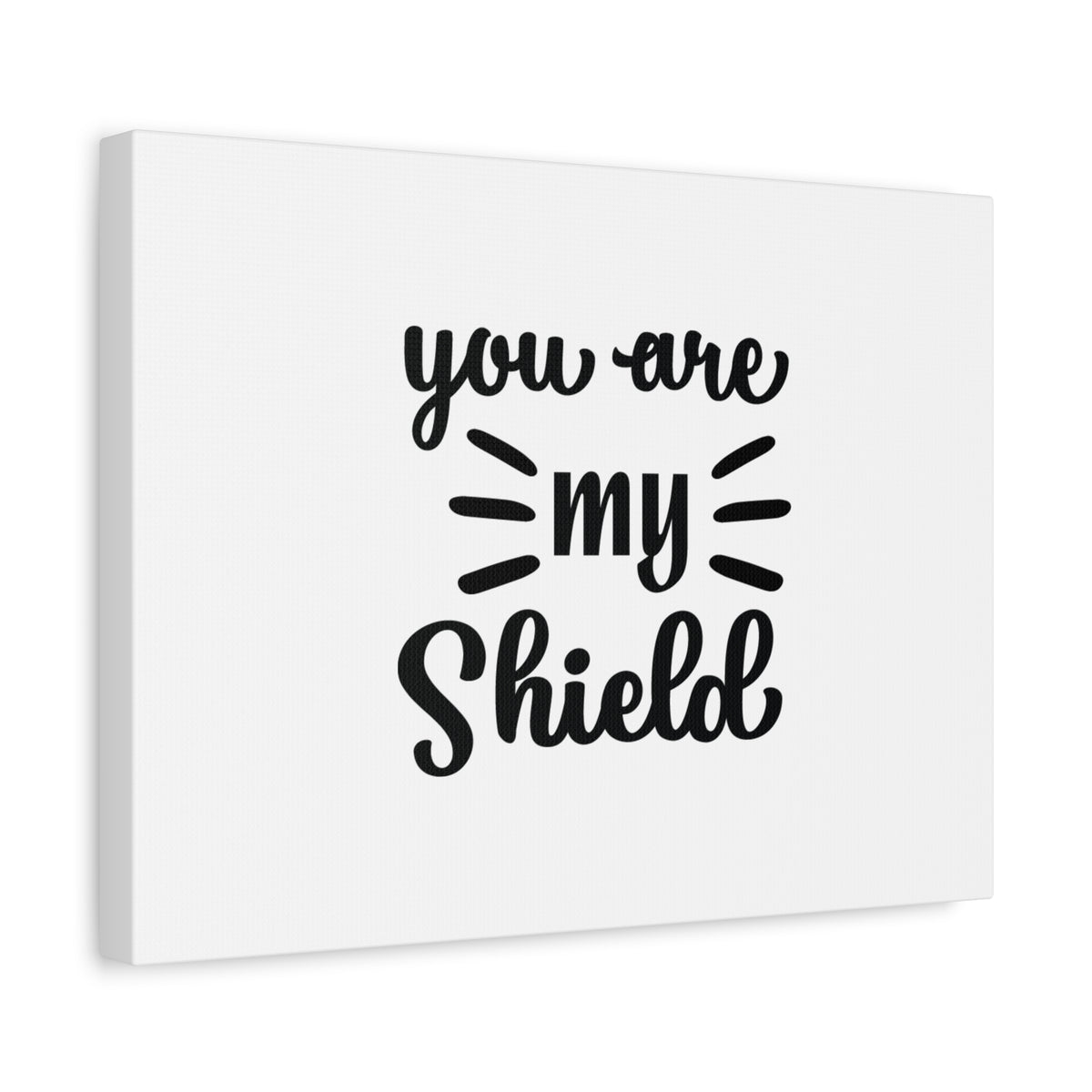 Scripture Canvas You Are My Shield Psalm 7:10 Christian Wall Art Bible Verse Print Ready to Hang-Express Your Love Gifts