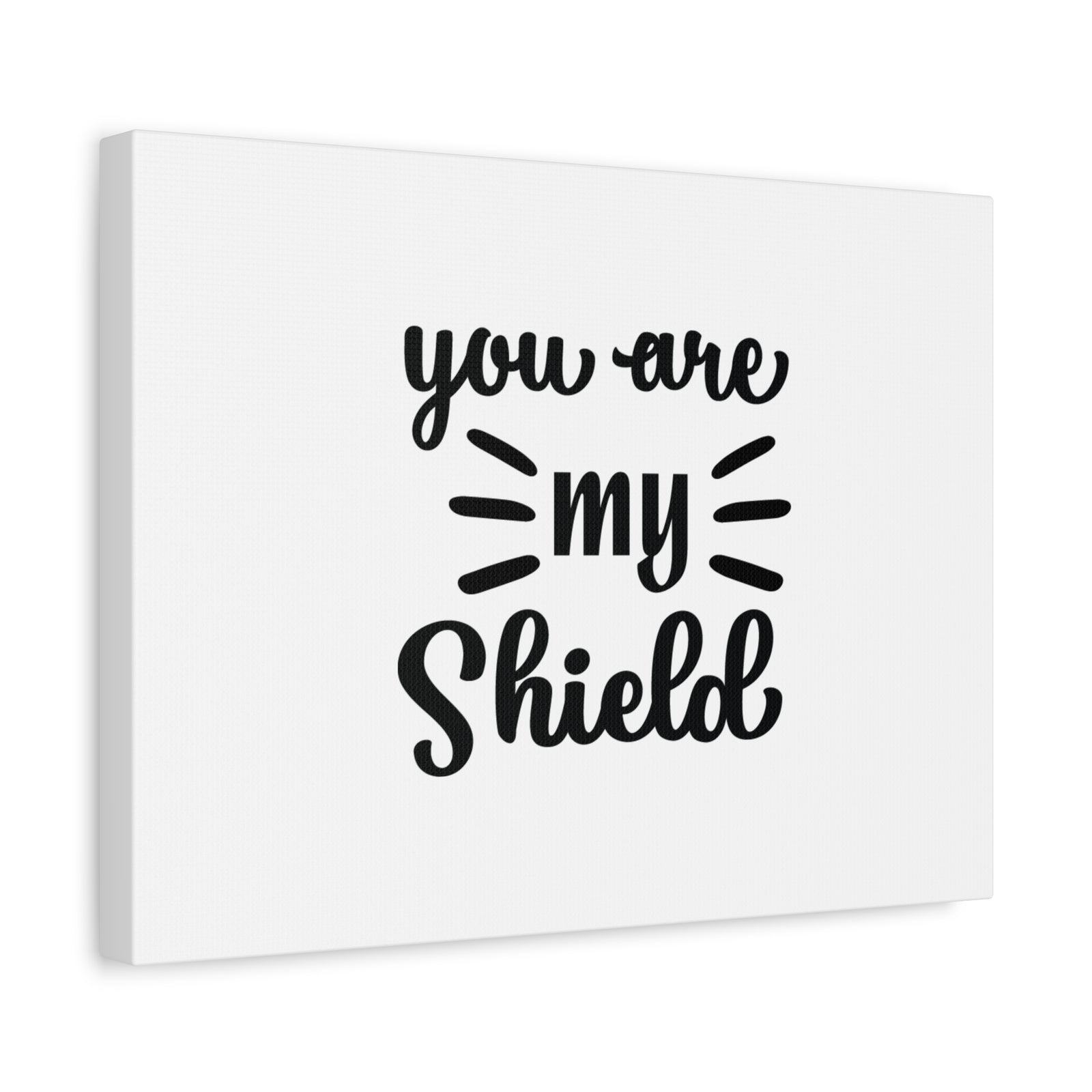 Scripture Canvas You Are My Shield Psalm 7:10 Christian Wall Art Bible Verse Print Ready to Hang-Express Your Love Gifts