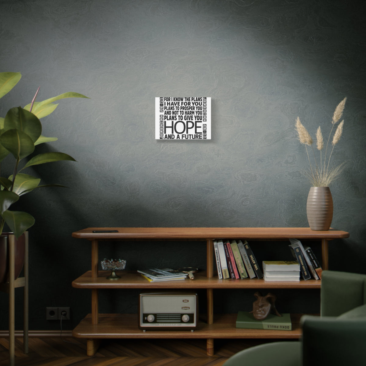 Scripture Walls Jeremiah 29:11 Hope and Future Bible Verse Canvas Christian Wall Art Ready to Hang Unframed-Express Your Love Gifts