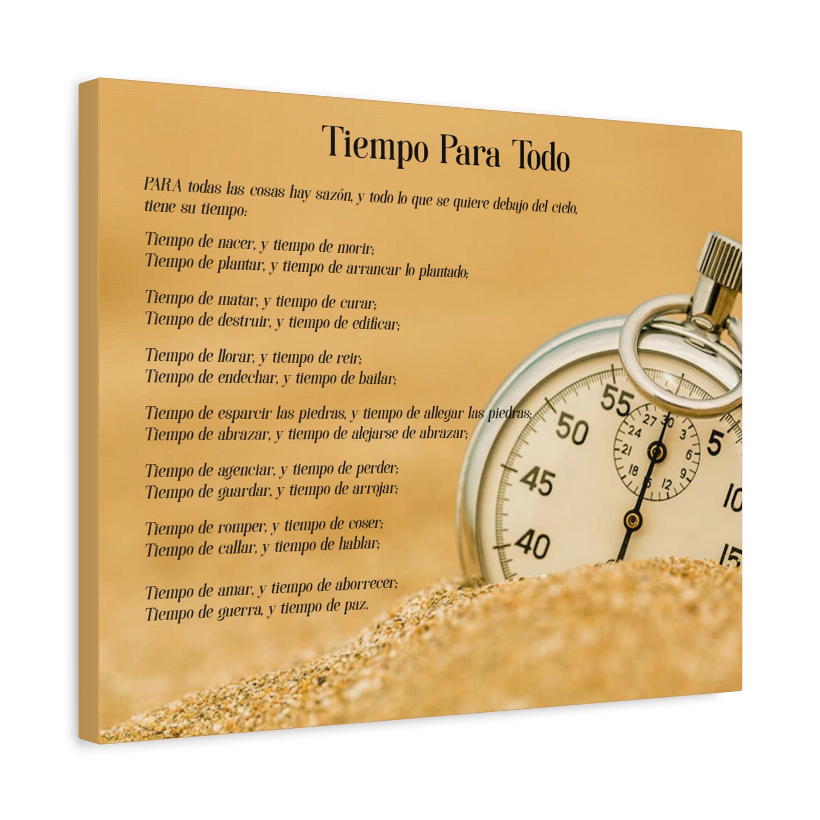Scripture Walls Tiempo Para Todo Eclesiastés 3:5 Cuadros Cristianos Para Pared En Español, Christian Wall Decor In Spanish, Arte de Jesucristo,-Express Your Love Gifts