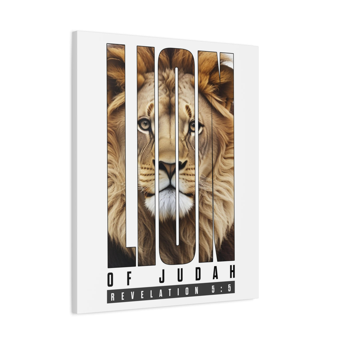 Scripture Walls Revelation 5:5 Lion of Judah Bible Verse Canvas Christian Wall Art Ready to Hang Unframed-Express Your Love Gifts