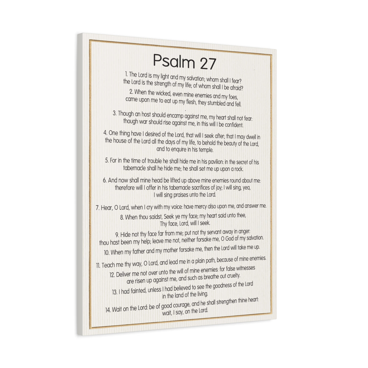 Scripture Walls Fearless Trust in God Psalm 27:1 Christian Wall Art Bible Verse Print Ready to Hang-Express Your Love Gifts