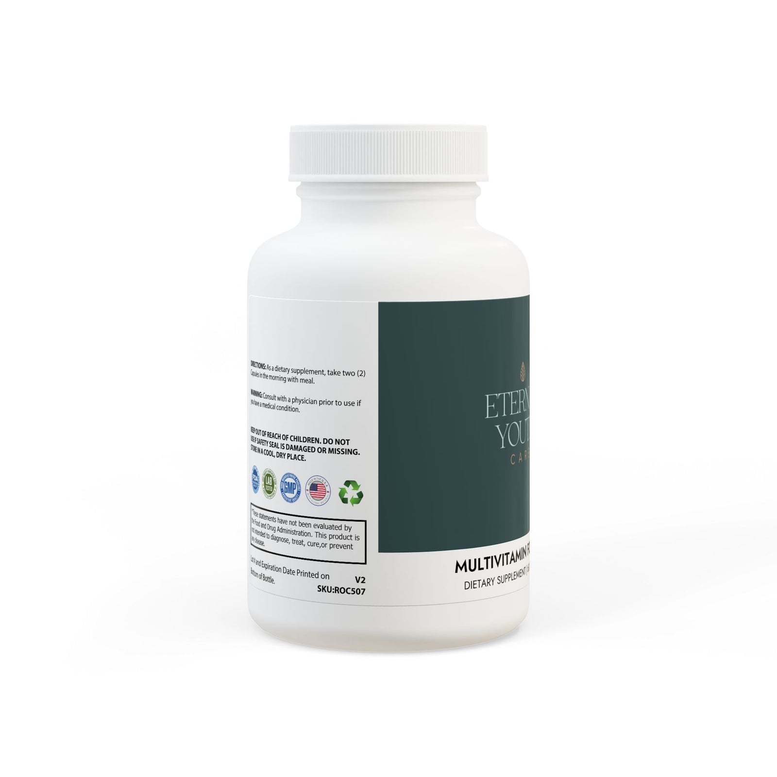 Men’s Multivitamin – Energy, Performance & Immune Support Non-GMO, Corn-Free 60 Capsules-Express Your Love Gifts