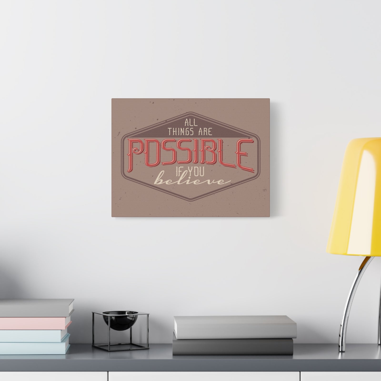 Inspirational Quote Canvas If You Believe Wall Art Motivational Motto Inspiring Prints Artwork Decor Ready to Hang-Express Your Love Gifts