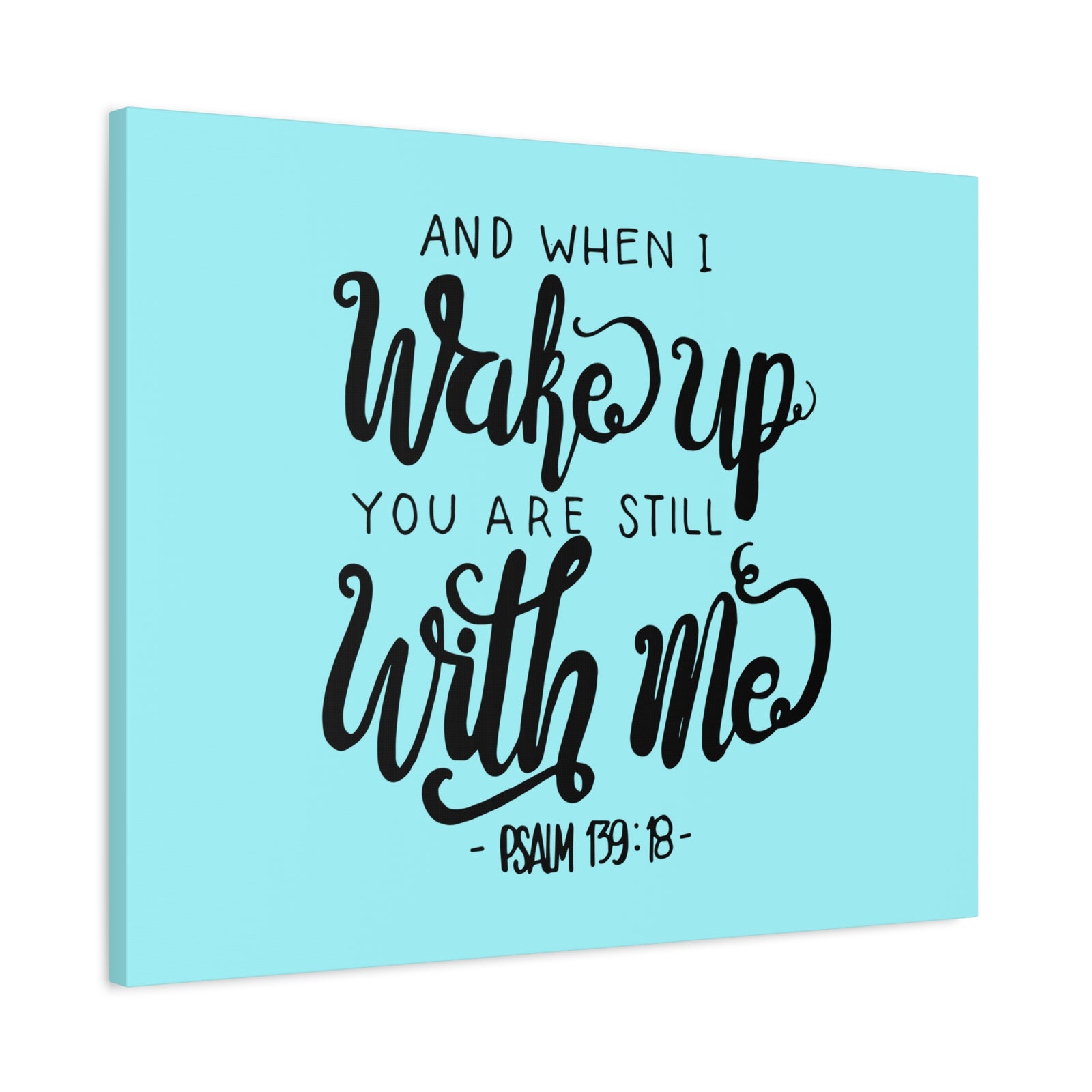 Scripture Canvas Still With Me Psalm 139:18 Christian Wall Art Bible Verse Print Ready to Hang-Express Your Love Gifts