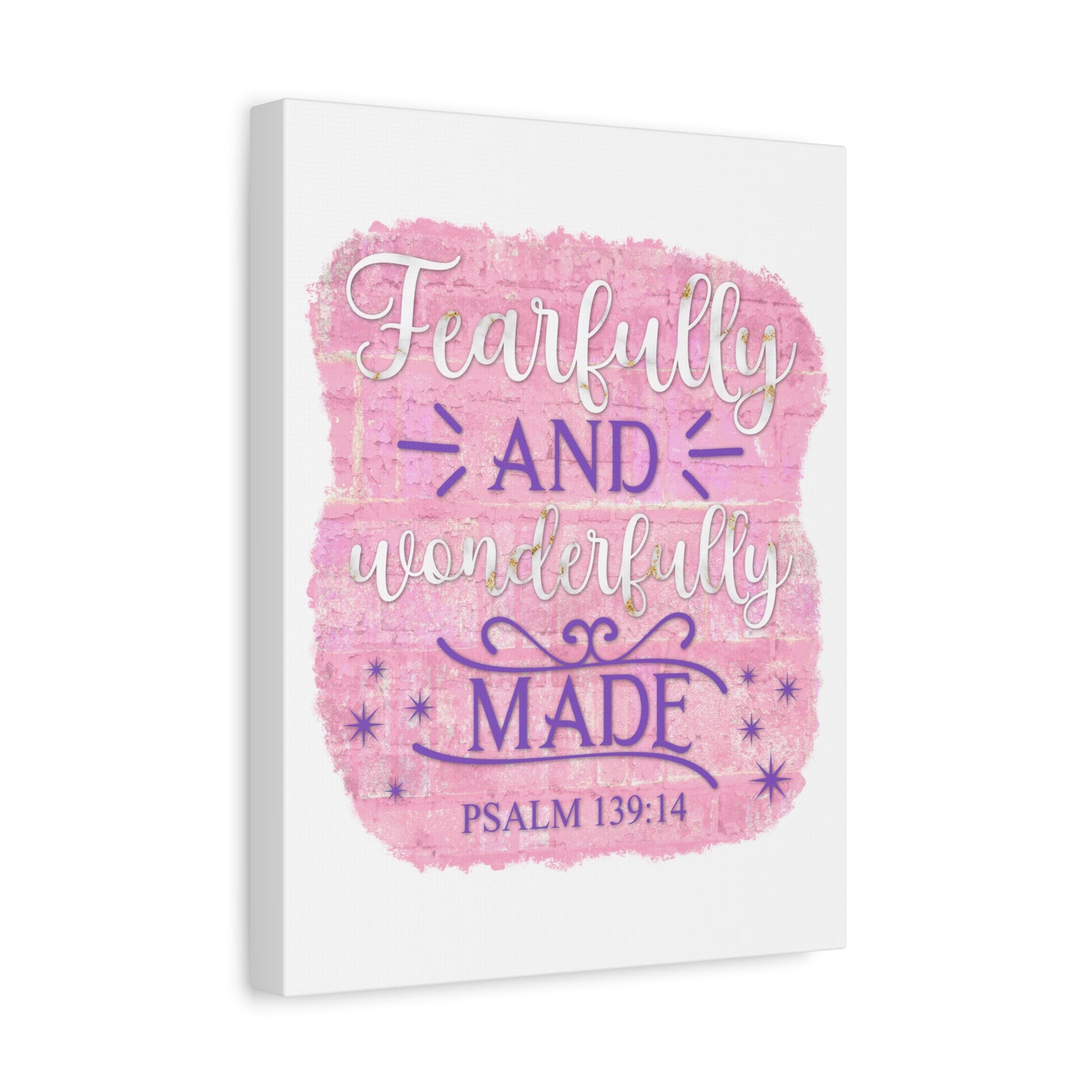 Scripture Walls Psalm 139:14 Fearfully and Wonderfully Made Bible Verse Canvas Christian Wall Art Ready to Hang Unframed-Express Your Love Gifts