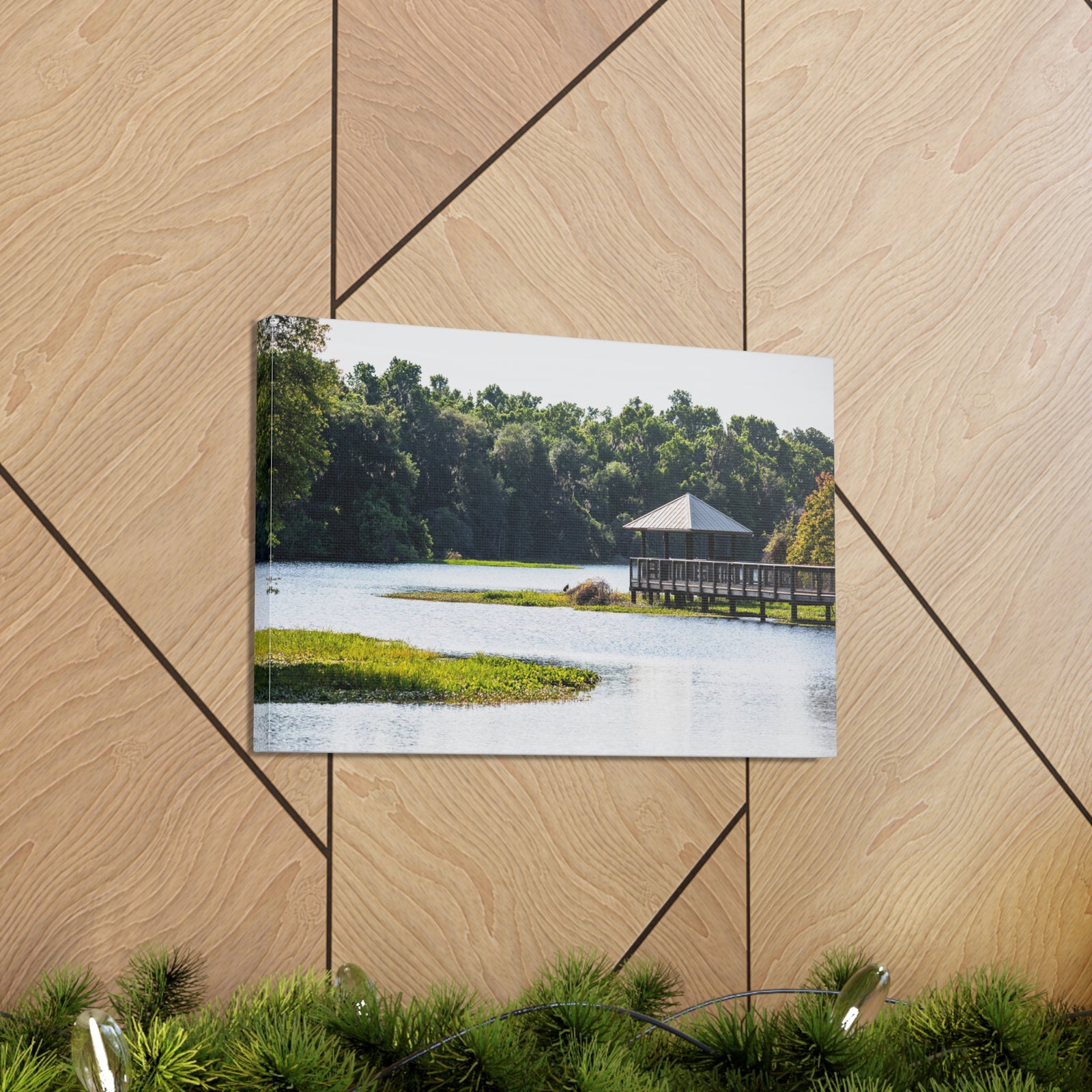 Prairie Lakes Park Canvas Wall Art for Home Decor Ready-to-Hang-Express Your Love Gifts