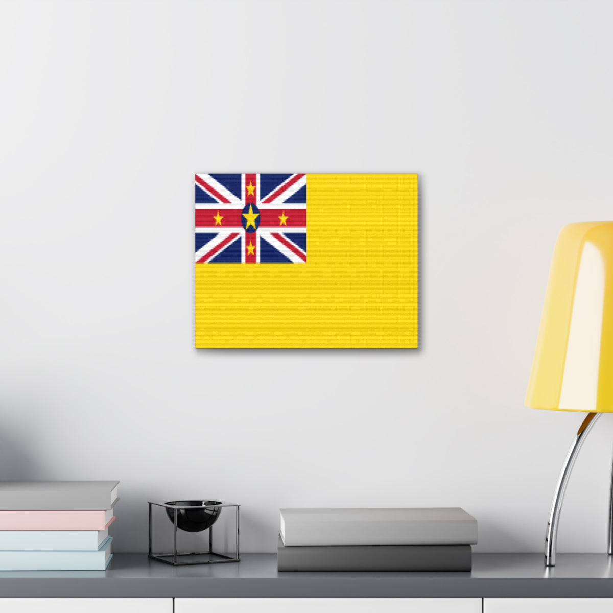 Niue Country Flag Canvas Vibrant Wall Art Unframed Home Decor-Express Your Love Gifts