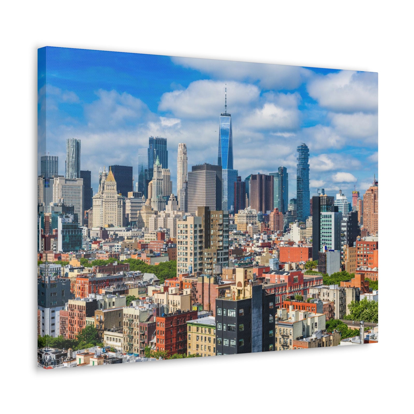 New York Daytime Skyline Canvas Artwork High-Quality Breathtaking Stunning Cityscape for Home Decor Ready to Hang-Express Your Love Gifts