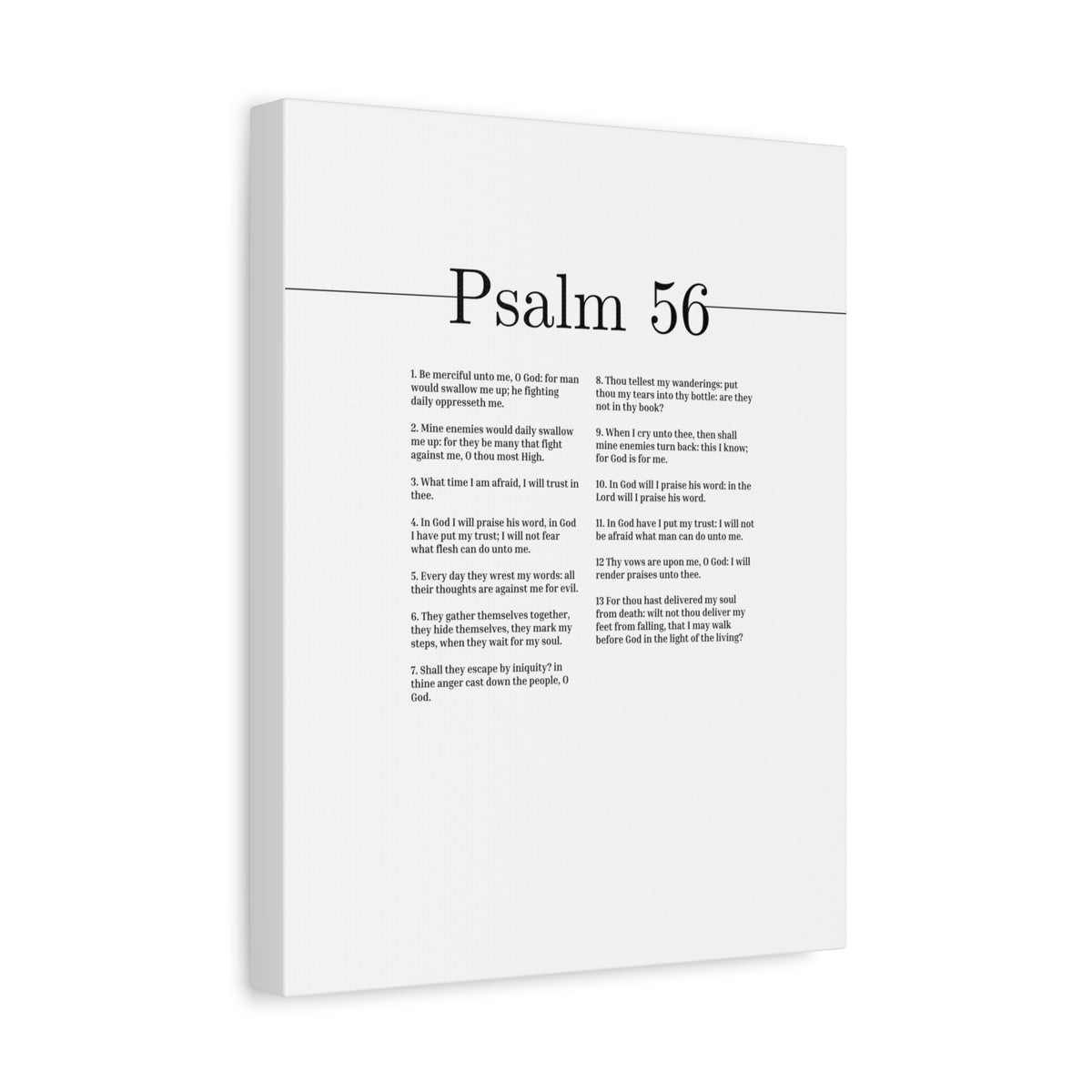 Scripture Canvas O Thou Most High Psalm 56 Christian Wall Art Bible Verse Print Ready to Hang-Express Your Love Gifts