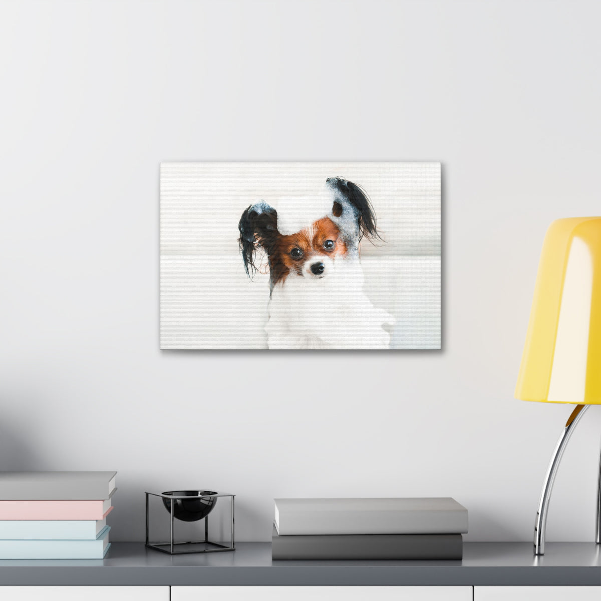 Cute Papillon Bath Canvas Wall Art for Home Decor Ready-to-Hang-Express Your Love Gifts