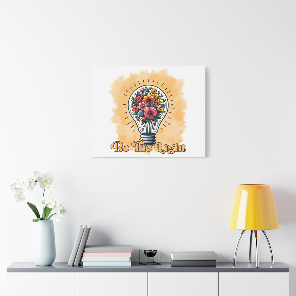 Scripture Walls Be The Light Retro Bible Verse Canvas Christian Wall Art Ready to Hang Unframed-Express Your Love Gifts