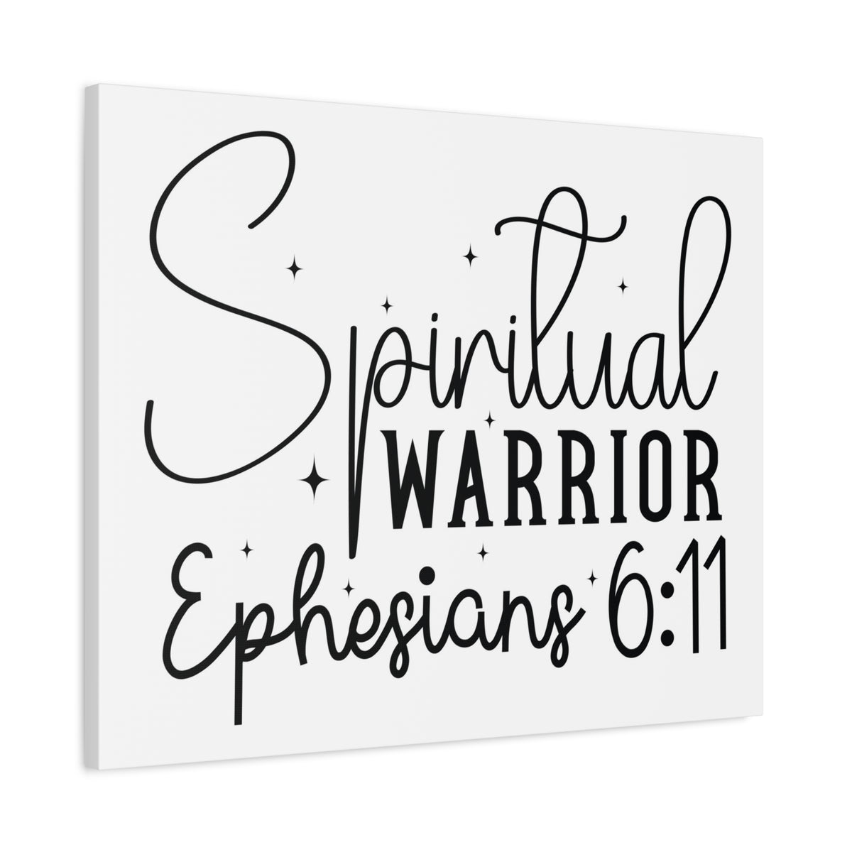 Scripture Walls Ephesians 6:11 A Spiritual Warrior Bible Verse Canvas Christian Wall Art Ready to Hang Unframed-Express Your Love Gifts