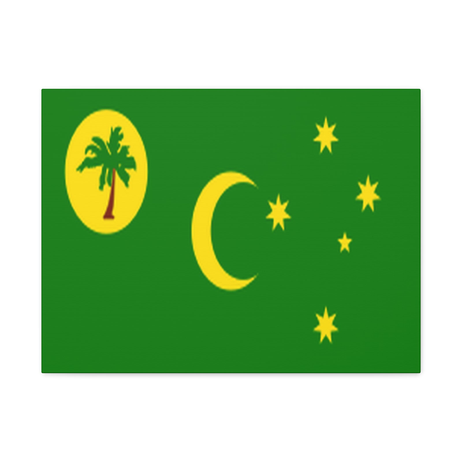 Cocos Islands Country Flag Canvas Vibrant Wall Art Unframed Home Decor-Express Your Love Gifts