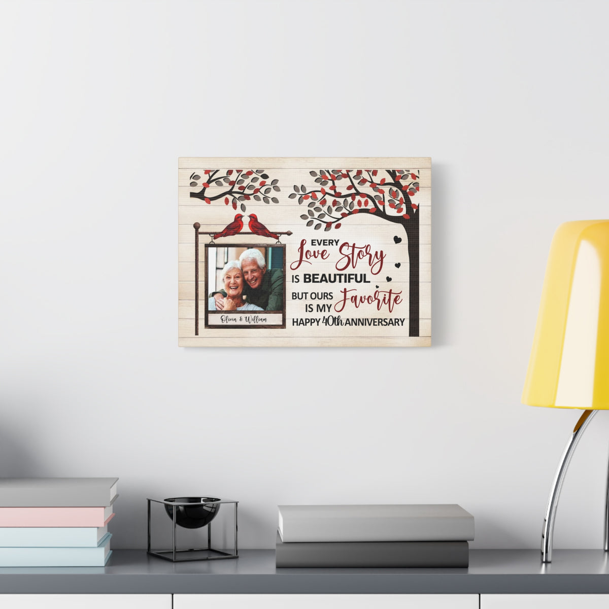 Personalized Every Love Story Is Beautiful, But Ours Is My Favorite – Anniversary Canvas Wall Art-Express Your Love Gifts