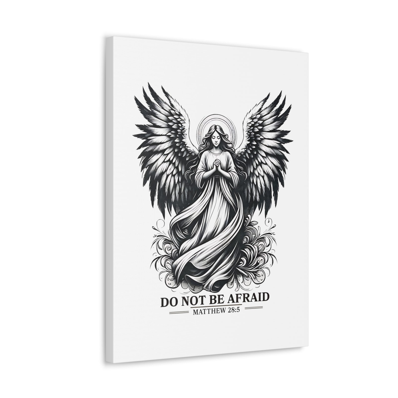 Scripture Walls Matthew 28:5 Do Not Be Afraid Bible Verse Canvas Christian Wall Art Ready to Hang Unframed-Express Your Love Gifts