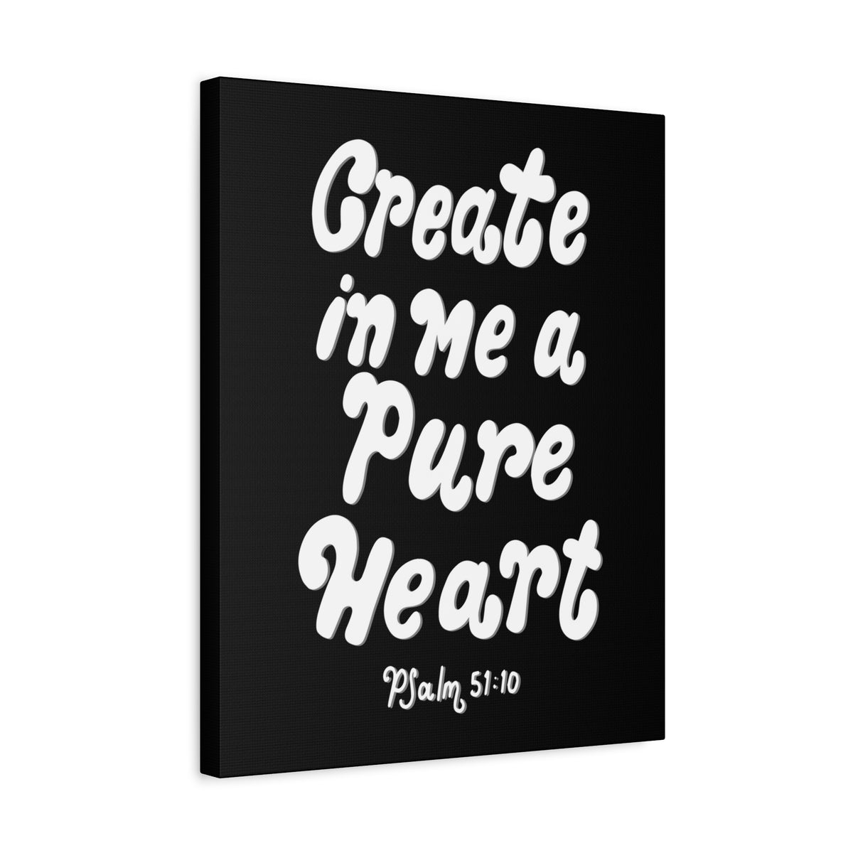 Scripture Walls Create In Me Psalm 51:10 Bible Verse Canvas Christian Wall Art Ready to Hang-Express Your Love Gifts