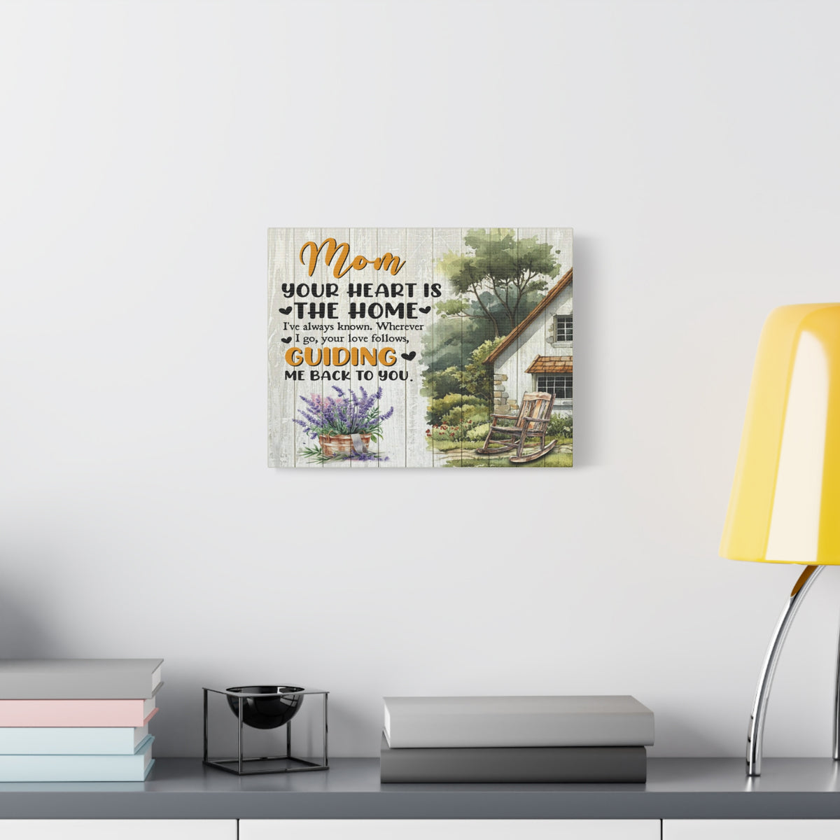 To Mom Heart is The Home Elegant Home Décor-Express Your Love Gifts