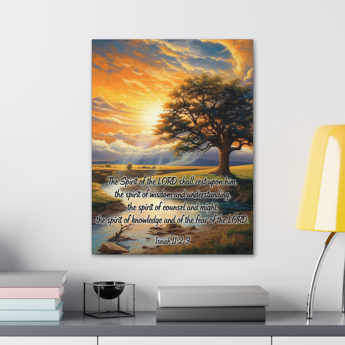 Scripture Walls Spirit of the LORD Isaiah 11:2‭ KJV Christian Wall Art Print Ready to Hang Unframed-Express Your Love Gifts