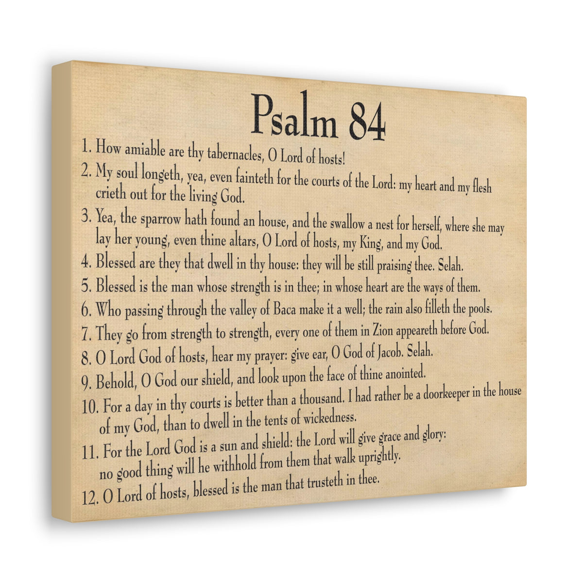 Scripture Walls Dwelling In God's Presence Psalm 84:4 Christian Wall Art Bible Verse Print Ready to Hang-Express Your Love Gifts