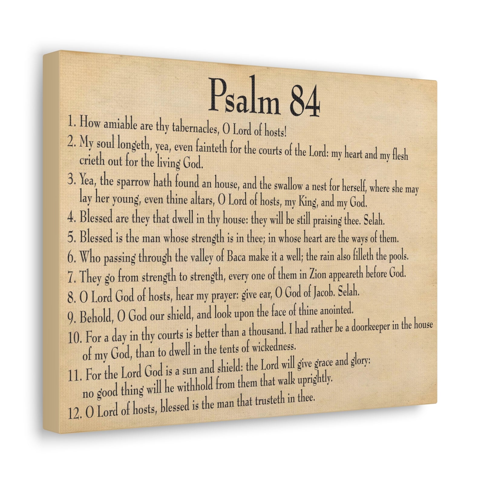 Scripture Walls Dwelling In God's Presence Psalm 84:4 Christian Wall Art Bible Verse Print Ready to Hang-Express Your Love Gifts