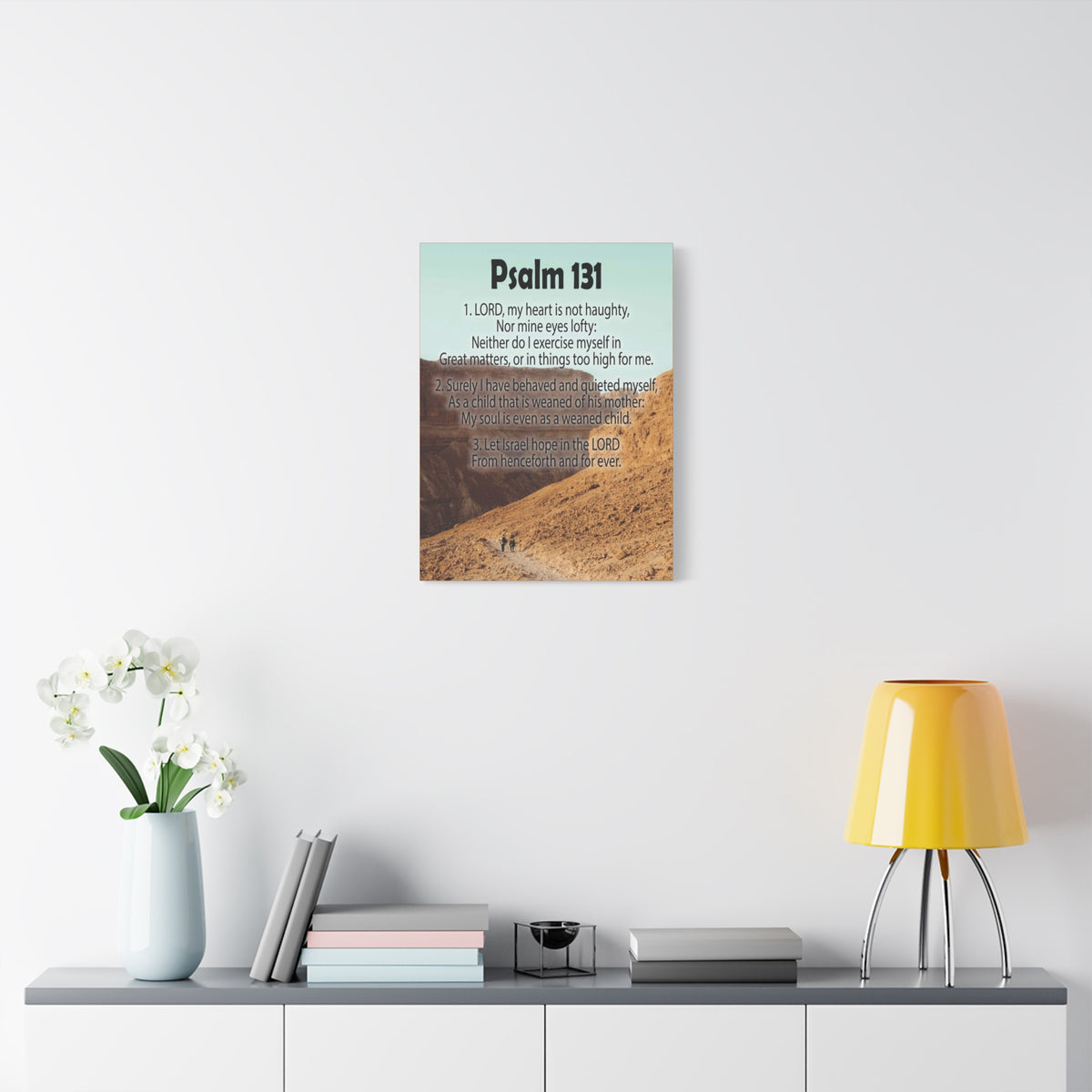 Scripture Walls Heart Not Haughty Psalm 131:1 Christian Wall Art Bible Verse Print Ready to Hang-Express Your Love Gifts