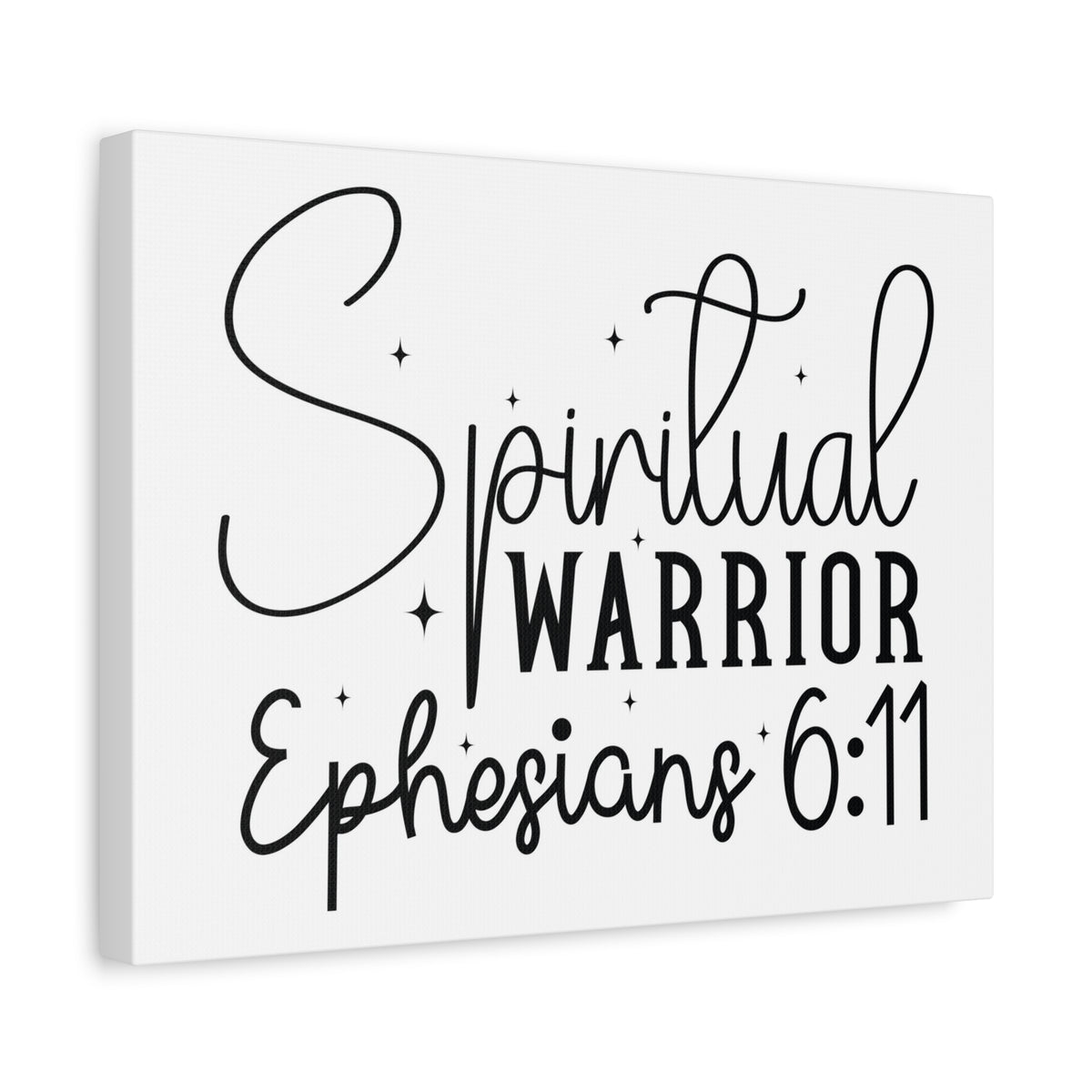 Scripture Walls Ephesians 6:11 A Spiritual Warrior Bible Verse Canvas Christian Wall Art Ready to Hang Unframed-Express Your Love Gifts