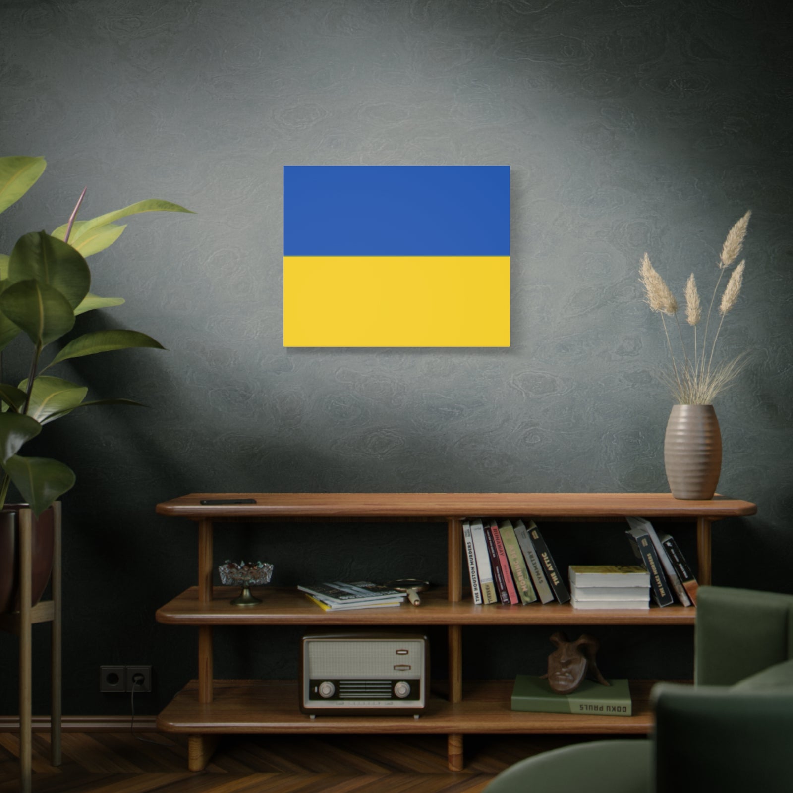 Ukraine Country Flag Canvas Vibrant Wall Art Unframed Home Decor-Express Your Love Gifts
