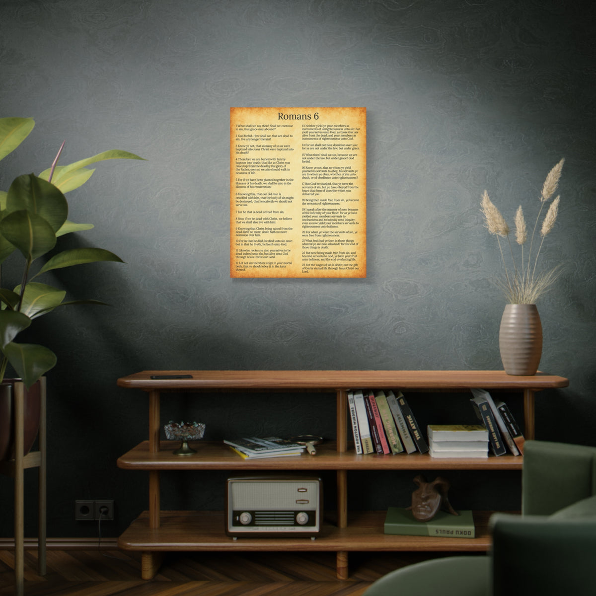 Scripture Walls Sanctification Gol Roman 6 Christian Wall Art Print Ready to Hang Unframed-Express Your Love Gifts
