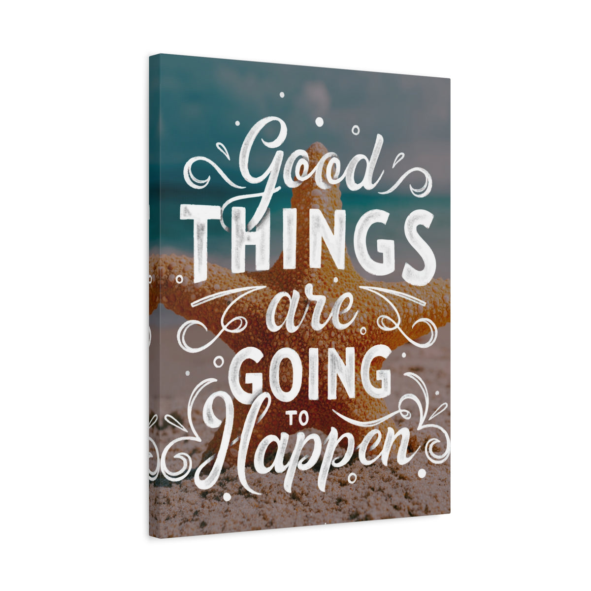 Inspirational Quote Canvas Good Things Wall Art Motivational Motto Inspiring Prints Artwork Decor Ready to Hang-Express Your Love Gifts