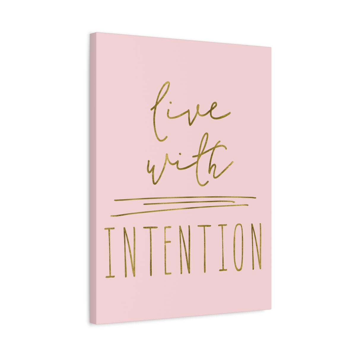 Inspirational Wall Art Live With Intention Motivation Wall Decor for Home Office Gym Inspiring Success Quote Print Ready to Hang-Express Your Love Gifts