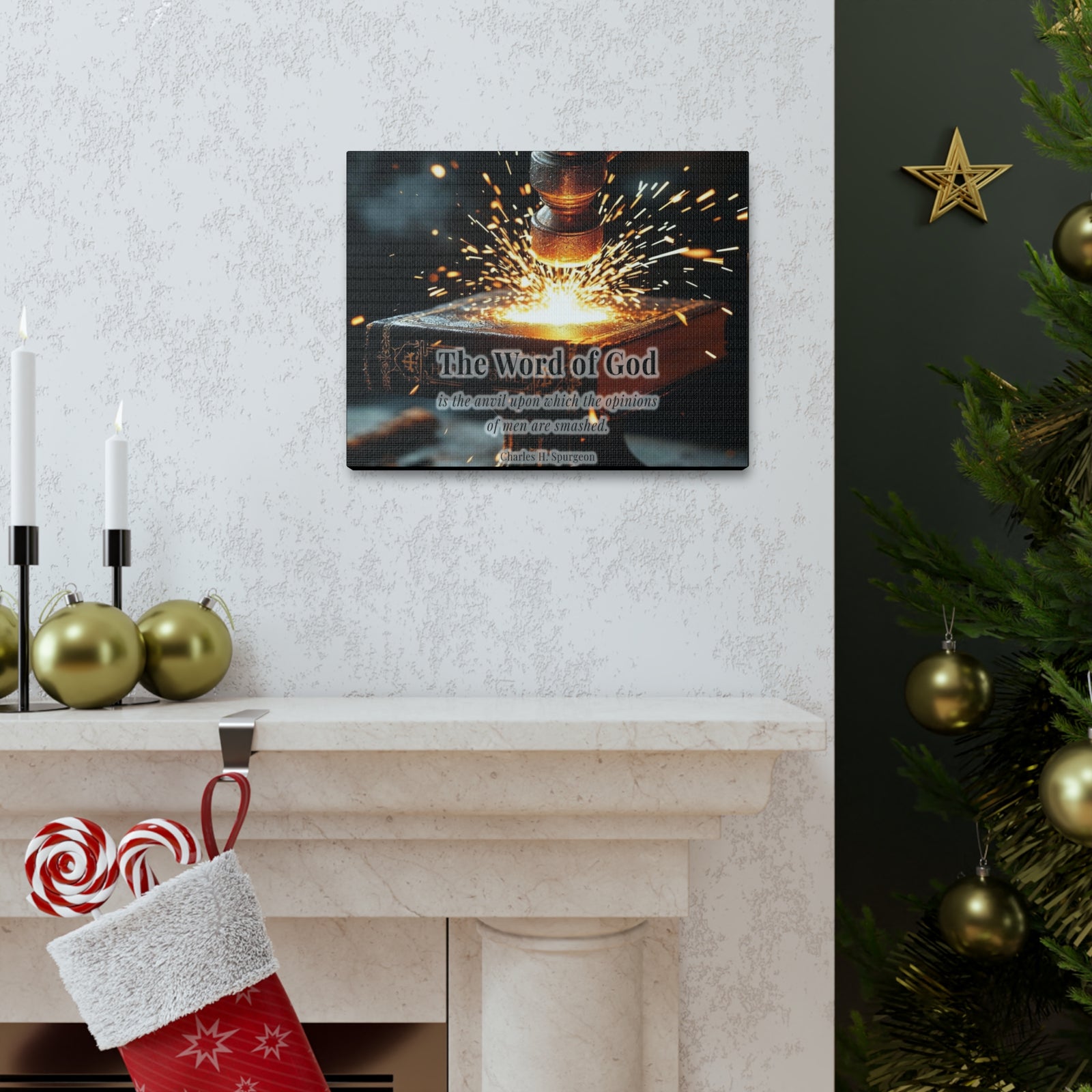 Scripture Walls The Word of God by Charles H. Spurgeon Bible Verse Canvas Christian Wall Art Ready to Hang Unframed-Express Your Love Gifts