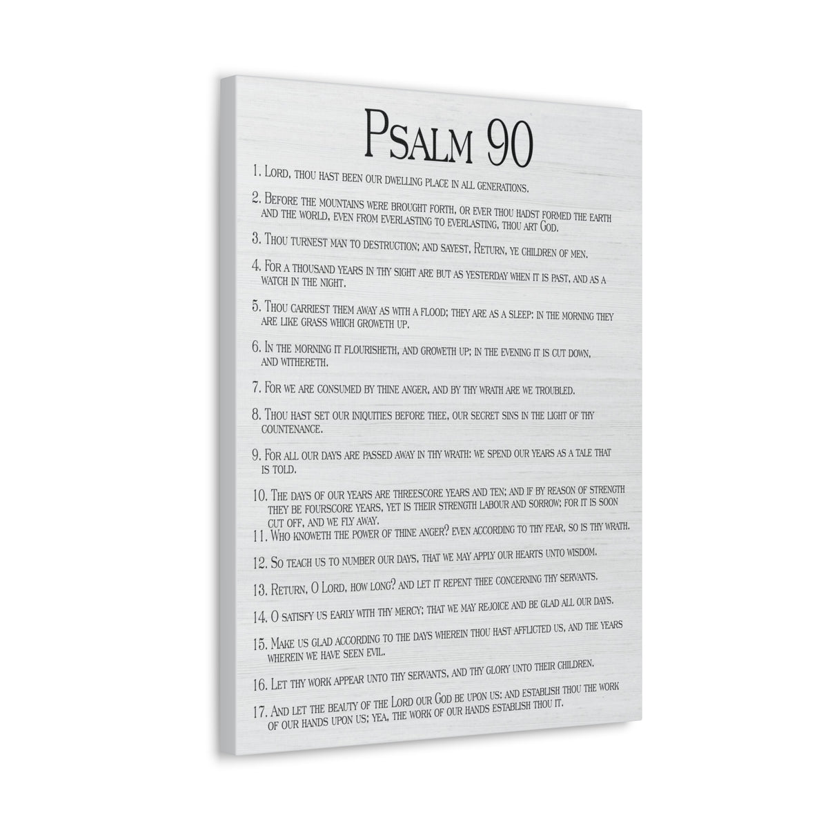 Scripture Walls How Time Flies Fast Psalm 90:13 Christian Wall Art Print Ready to Hang-Express Your Love Gifts