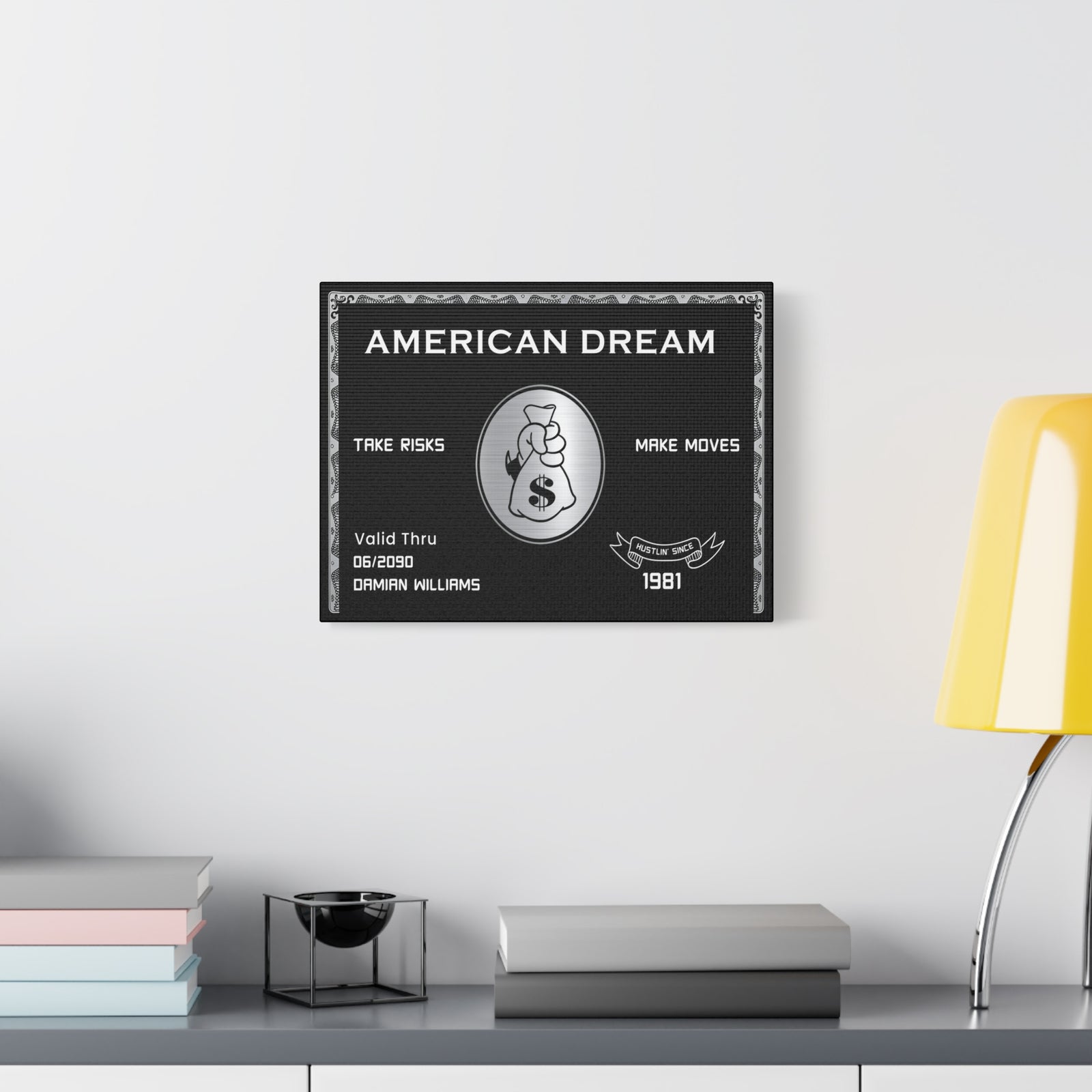 Personalized American Dream Motivational Wall Art Canvas-Express Your Love Gifts