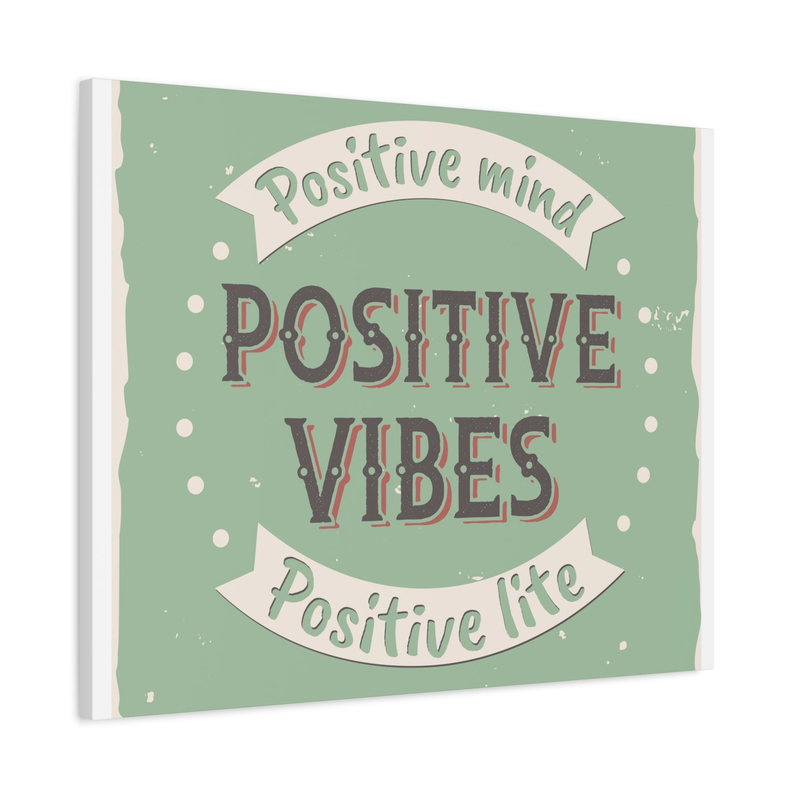 Inspirational Quote Canvas Positive Vibes Wall Art Motivational Motto Inspiring Prints Artwork Decor Ready to Hang-Express Your Love Gifts