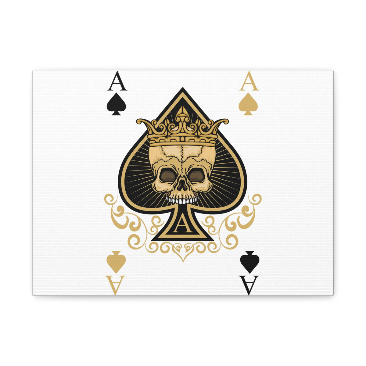 Gothic Ace Of Spades Playing Card Canvas Wall Art for Home Decor Ready-to-Hang-Express Your Love Gifts