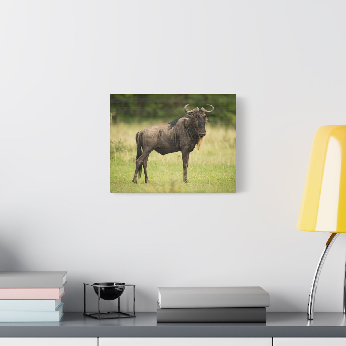 Funny Wildebeest Silly Wildebeest Scene Outdoor Wall Art Ready to Hang-Express Your Love Gifts
