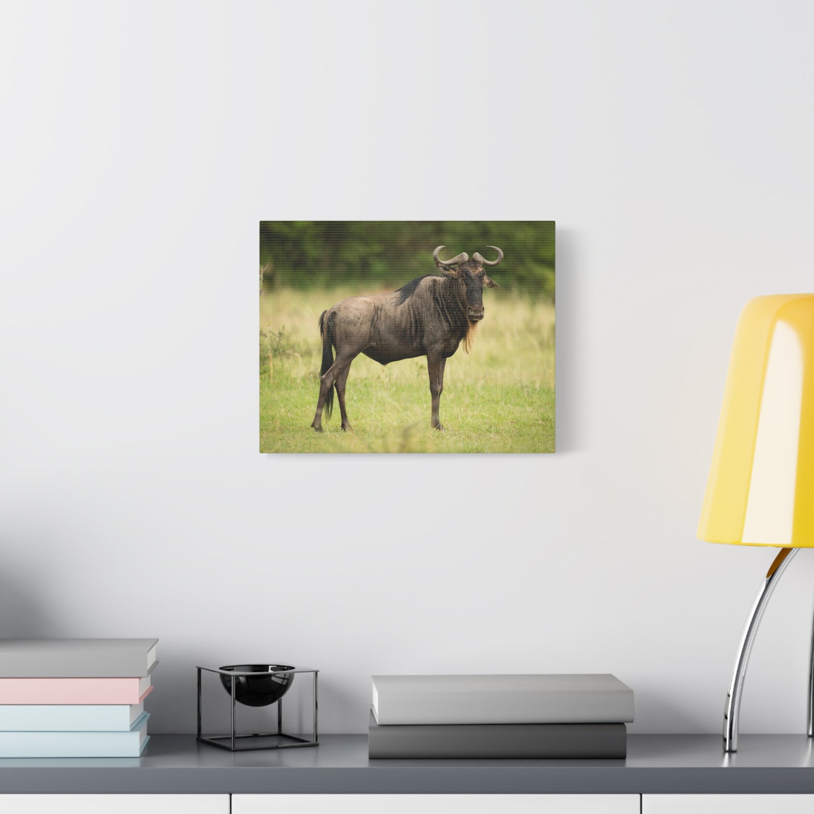 Funny Wildebeest Silly Wildebeest Scene Outdoor Wall Art Ready to Hang-Express Your Love Gifts