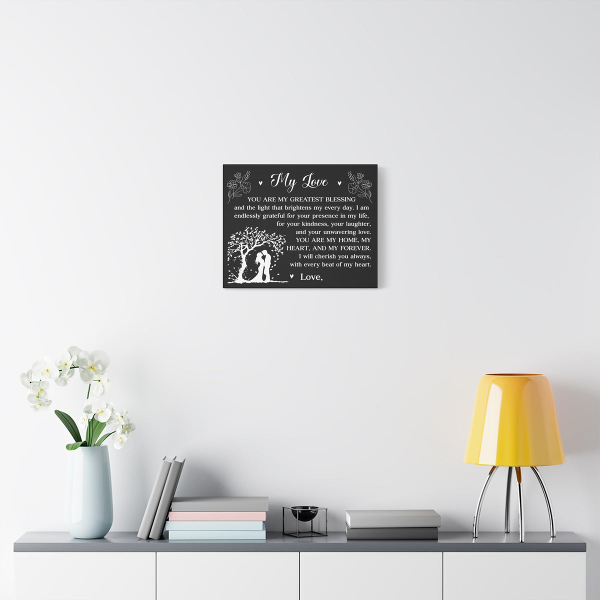 Personalized You Are My Greatest Blessing Romantic Inspirational Print Ready to Hang Artwork Unframed-Express Your Love Gifts