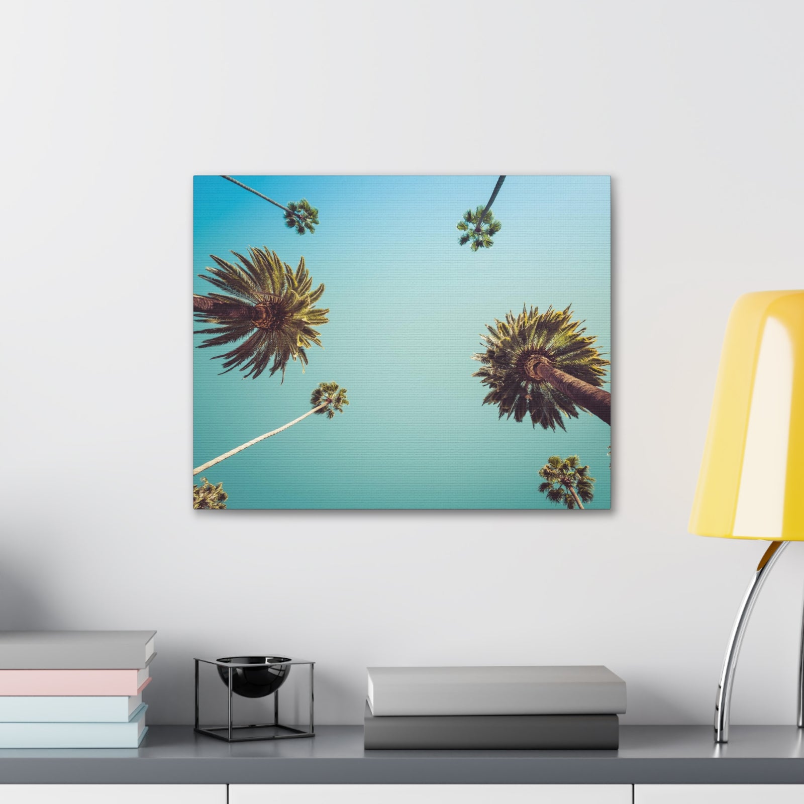 Los Angeles Palm Trees Modern Multicolor Scenic Nature Photography Canvas Home Office Decor Ready to Hang-Express Your Love Gifts