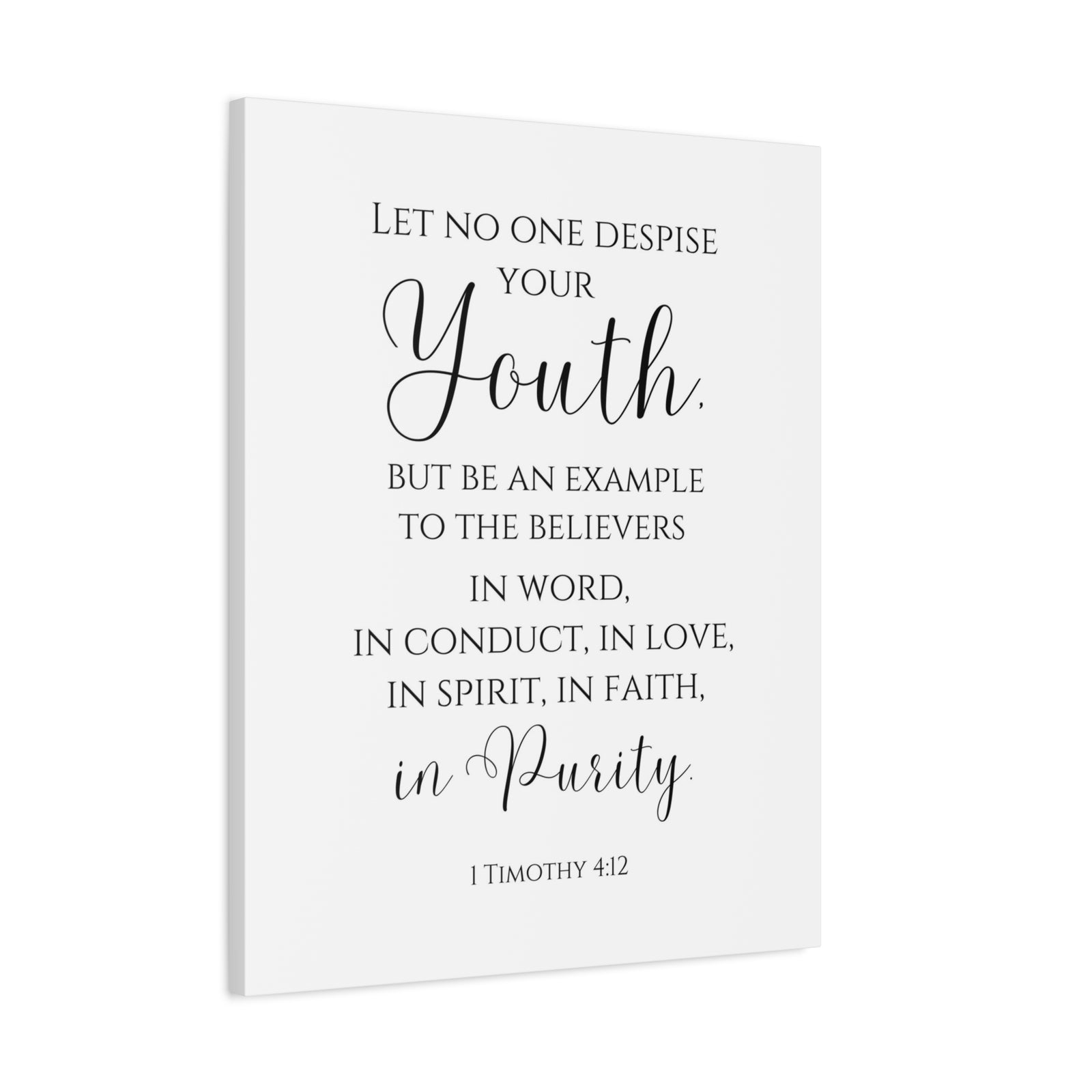 Scripture Walls 1 Timothy 4:12 Be An Example Bible Verse Canvas Christian Wall Art Ready to Hang Unframed-Express Your Love Gifts