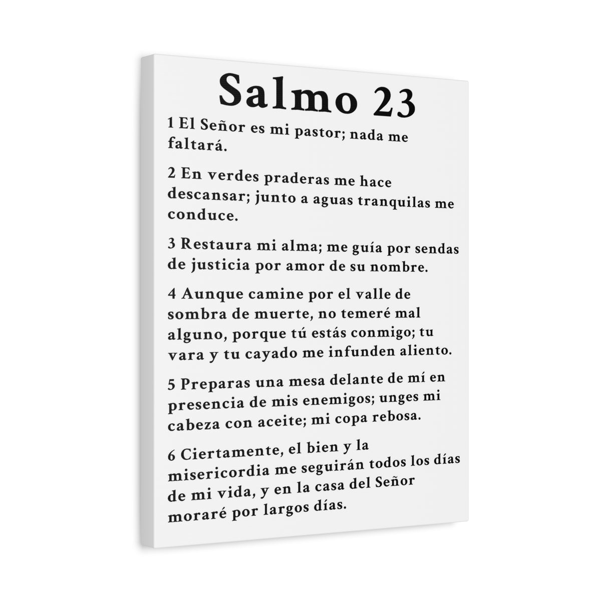 Scripture Walls Salmo 23 Chapter White Christian Wall Art Print Ready to Hang Unframed-Express Your Love Gifts