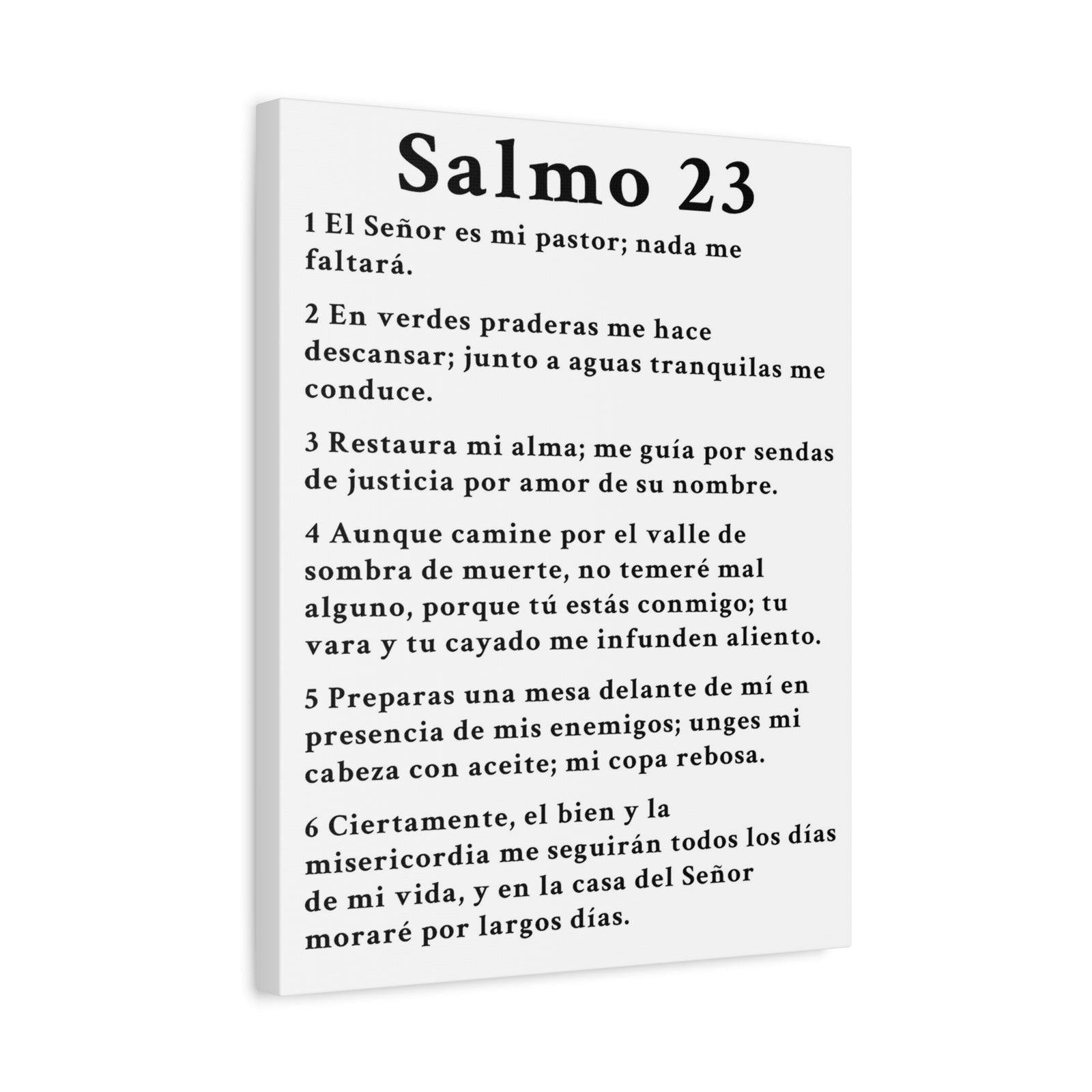 Scripture Walls Salmo 23 Chapter White Christian Wall Art Print Ready to Hang Unframed-Express Your Love Gifts