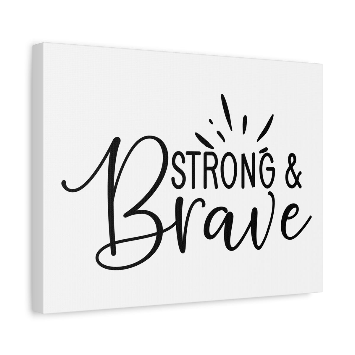 Scripture Canvas Be Strong & Brave Psalm 31:24 Christian Wall Art Print Ready to Hang-Express Your Love Gifts