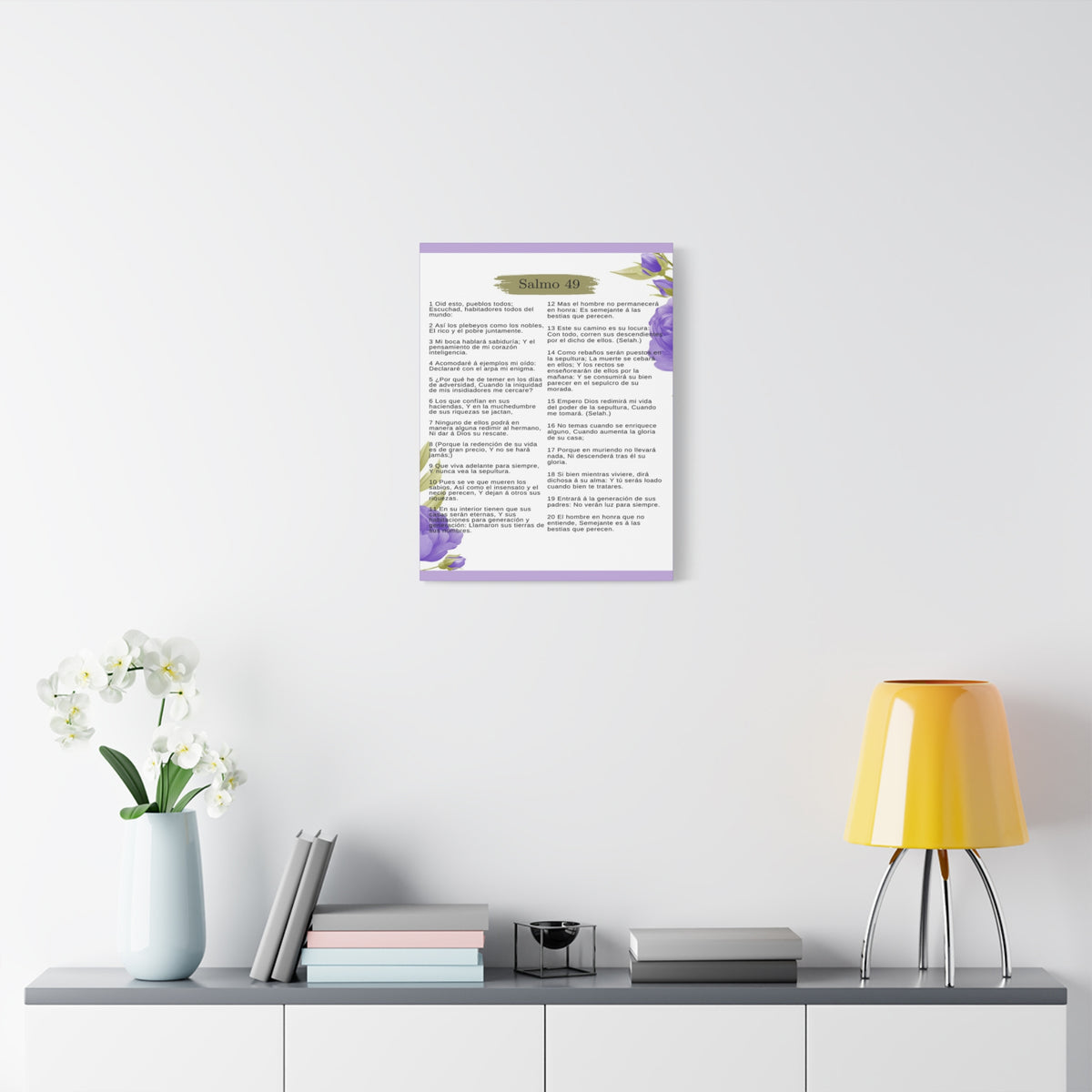 Salmo 49 Impresión De Arte Cristiano en la Pared Lista Para Colgar-Express Your Love Gifts