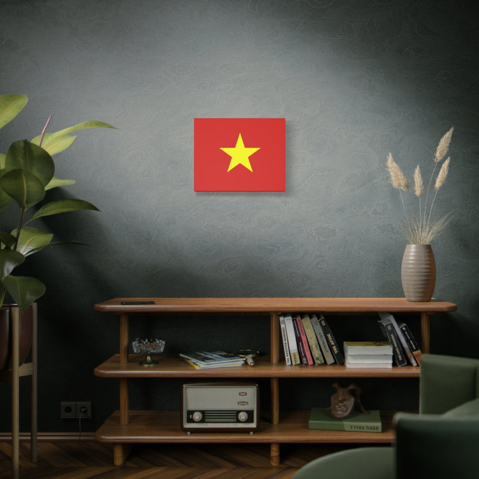 Vietnam Country Flag Canvas Vibrant Wall Art Unframed Home Decor-Express Your Love Gifts