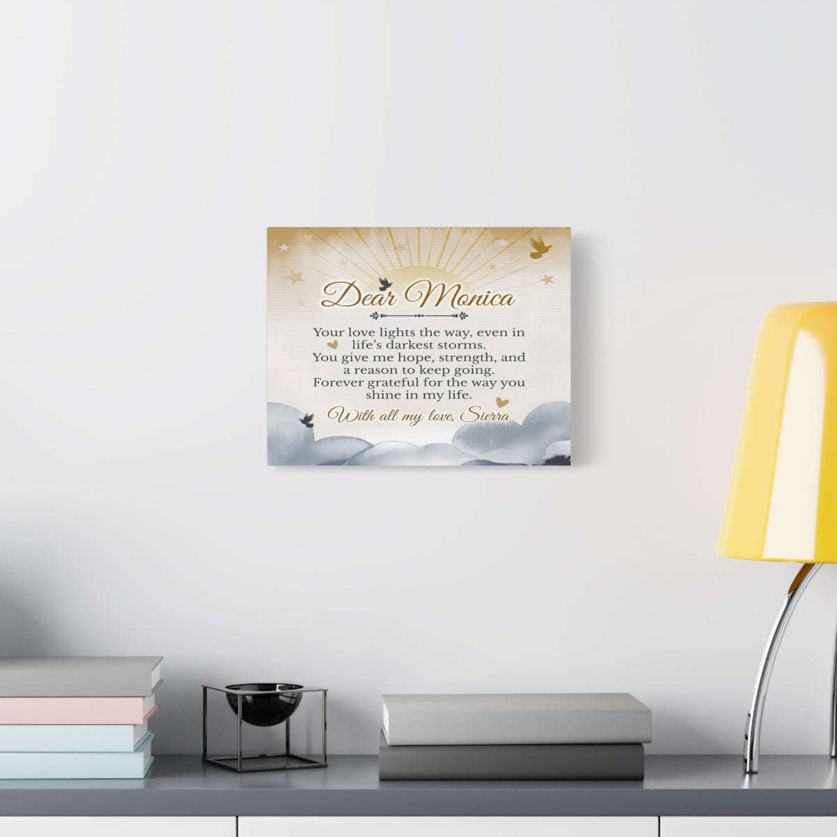 Personalized My Guiding Light Custom Canvas Wall Art-Express Your Love Gifts