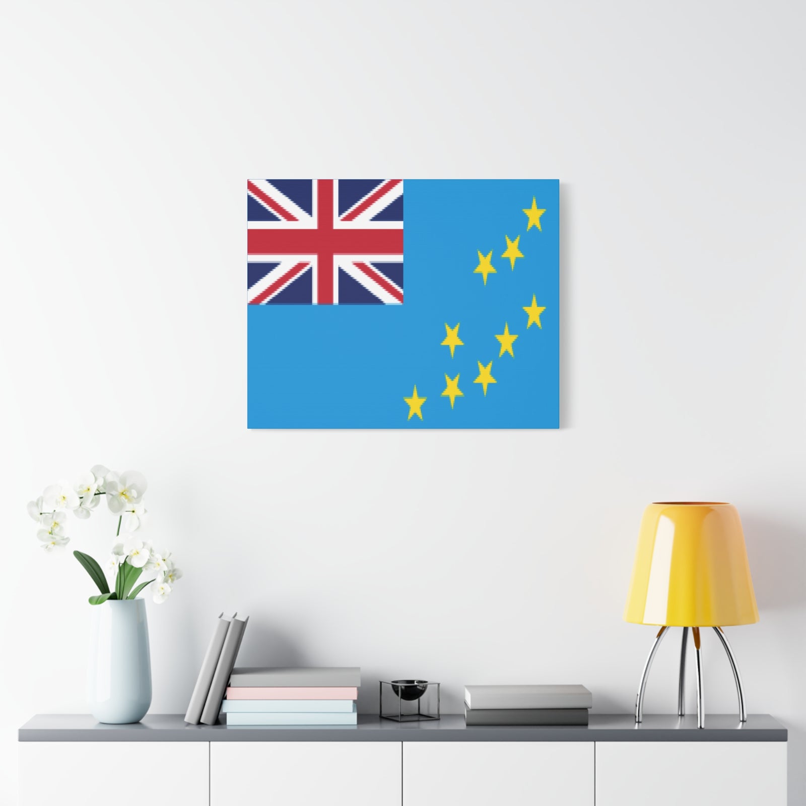 Tuvalu Country Flag Canvas Vibrant Wall Art Unframed Home Decor-Express Your Love Gifts