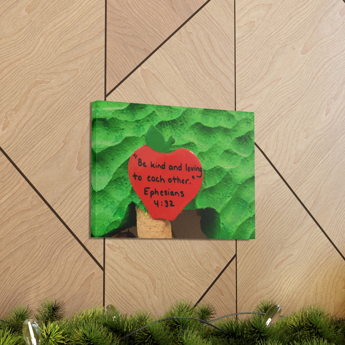 Scripture Walls Be Kind Ephesians 4:32 Bible Verse Canvas Christian Wall Art Ready to Hang-Express Your Love Gifts